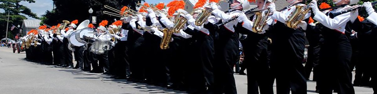 West Salem High School Band at the June Dairy Days Parade