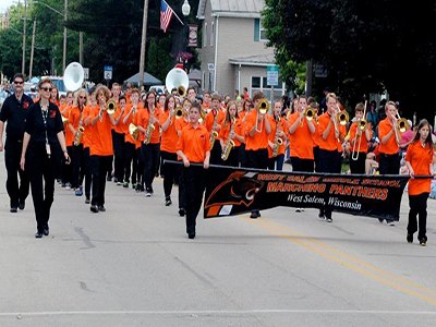 WSMS Marching Band at the June Dairy Days Parade